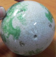 Ceramic Type Ball ,  may have been placed on something